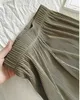 Pantaloni da donna Capris 2023 Nuovi pantaloni casual rugosi per donne primavera/estate in alto coreano in alto e sciolte gambe larghe rugose Trousersl2405