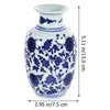 Vases Small White Porcelain Mini Chinoiserie Vase Classic Ceramic Chinese Floral Vintage Decorative