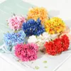 Decorative Flowers 6/60pcs Silk Mini Rose Artificial Bouquet For Wedding Party Decoration DIY Scrapbooking Wreath Craft Fake Flower