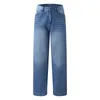 Jeans para mujeres Pantalones de la cintura de verano Damas 2024 Pantalones de piernas anchas sólidas de bolsillo de la cremallera