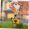 Keychains Lanyards Bow Crown Keychain Couple Backpack Key Chains keyring backpacks 소년 적합한 strichbag 펜던트 Accessori otwkf