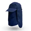 Multifunzione pieghevole asciugatura rapida Cappello impermeabile UV Proteggi Outdoors Baseball per uomini Cappello da sole per protezione del collo in campeggio.