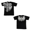 Herren-T-Shirts Amerikaner Retro Strt Dark Skull Print Kurzes Seve T-Shirt Männer Y2K Goth Harajuku Fashion Coup Casual Lose Oversized Top H240508