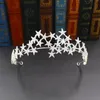 Stage Wear Dance Accessoires Fashion Rhinestone Star Tiaras Royal Queen Headbands Wedding Crown Hair Jewelry Prom Party Head ornamenten