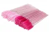 1000 Disposable Eyelash Brush Mascara Wands Spoolies for Eye Lashes Extension Eyebrow and Makeup Brushes Rose Pink C03019900064