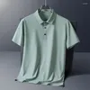 Herren Polos Solid Color Slim Fit Mens Summer Model Marke Herren Kleidung Baumwollpolo -Hemden für lässiges Revers Kurzarm 2024