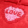 Fleurs décoratives 1000pcs artificiels fausses pétales de rose de rose coloré simulation pétale pour la fête de la Saint-Valentin décoration romantique de mariage