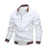 Kvalitet Bomber Casual Jacket Men Autumn Zipper Ytterkläd