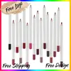 Private Label 25Colors 3in1 Lip Liner wasserdichtes Matt Velvet Lange anhaltende Lippenstift Bleistift Kosmetische Maquillaje Bulk Make -up 240506