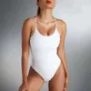 Swimwear féminin Nouvelle cravate serrée de maillot de bain en une pièce Sexy Cover Belly Skinny Bikini Femmes