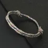 Charm Bracelets Noter New Fashion Handmade Adjustable Rope Bracelet Unisex Bohemia Fabric Braslet Surfing Jewelry Pulseras De Hilo Accessories Y240510