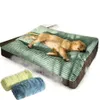 Mat de couchage de chien, tapis de sommeil, chaleur d'hiver pour animaux de compagnie, grand lit amovible et lavable, adapté à toutes les saisons dans le chenil pour chiens