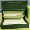 Fabriksleverantör Green Original Box Papers Presentklockor Boxar Läderväska Kort 84mm 134mm 185mm 0 7 kg för 116610 116660 116710 116613 259D