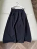 Skirts 2024 Spring Simple Worsted Wool Suit Side Slit Long A-line Black Skirt