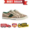 Ace baskets Designer Womens Mens Chaussures Bee Bas Casual Casual Shoe Sports Trainers Broidered White Green Stripes Jogging Jogging