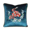 Luxurious Designer Animal Cushion Case de almohada decorativa Exquisito Bordado Velvet Material Cubierta Cabeza de gato y patrón de serpiente, etc. 311L