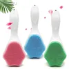 Cleaning New upgraded silicone brush head long handle soft hair manual facial massage brush silicone cleaning brush facial cleaning tool d240510
