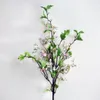 Fleurs décoratives 98 cm Artificiel Perle Fleur Verte Plant Feuille de feuille de mariage Home Decoration Modern Art Window Club Soft