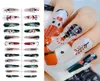 24pcset False Nail с дизайном Рождественский Хэллоуин Снежинка Длинная балерина Гроб Файские ногти