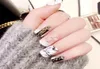 24 -stcs nep nagels mode nail art patch witte marmeren goud accessoires hit color group case2177217