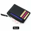 Wallets Fashion Pu Leather Purse Women Men Card Holder Unisex Zipper Business Case Credit Mini Bank Cardholder Gift Wallet