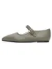 Casual schoenen B voor vrouwen 2024 Mary Jane Ballet Flats Row Wit met luxe designer Hoogwaardige merk Woman Maat 43