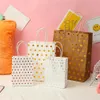 3pcs enveloppe cadeau 4pcs Sacs-cadeaux en papier doré en or