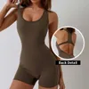 Lu Yoga BodySuit Align Overall Foves Bodys für Frauen tanzt atmemierbarer Sport-Yoga-Joga-Joga Hip Heben ärmellose All-in-One-Körper