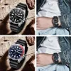 Hot Men Quartz Watch Luxury Silicone Strap Gear Ring Ring Mens Business Watchs 41 mm Horloge masculine en acier inoxydable Prospex Military Sports 238g