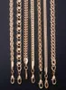 Fanshion 585 Rose Gold Necklace Chain Burb Weaving Rope Snail Link Catena per uomini Regali di gioielli classici Classic CNN1B8451006