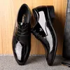 Casual Shoes Est Italienisch Oxford für Männer Luxus Patentleder Hochzeitspunkte Zehenkleid Klassische Derbies Plus Size 38-48