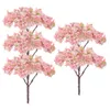 Dekorativa blommor grönska dekorer modell sandbord landskap körsbärsblomsträd