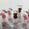 3Pcs Gift Wrap PVC Transparent Rose Flower Box Plastic Cake Packaging Box Florist Wrapping Boxes DIY For Wedding Valentines Day Gift Box