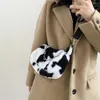 Bag Korean Plush Cow Pattern Shoulder Purse Women Chain Street Messenger School For Sale Crossbody