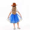Halloween Cowgirl -kostym för barnflickan Holiday Party Princess Dress Up