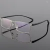 Strame di occhiali da sole oeyeyeo maschi tela tela ottica 2024 lente trasparente prescrizione da prescrizione occhiali in lega di titanio full bordo completo