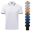 Herrpolos mode affärspolo t-shirt herrar poloshirt högkvalitativ halsringning camisetas para hombres q240509