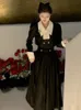 Spring Elegant 2 Sets Womens Vintage Black Blazer Jaints Suit Femme Outfits Autumn Corean Fashion Y2K Cloths 240423