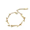 Bracelet designer pour femmes Luxury Lettres dorées Bracelets Bracelets Unisexe Bracelets en argent d'or à la mode