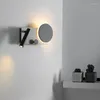 Lâmpada de parede quarto de cabeceira preto com interruptor e holofotes simples ângulo de estudo nórdico moderno ajustável