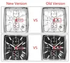 MEGir Original Watch Men Top Brand Brand Luxo Retângulo Quartz Observa o relógio de relógio de pulso de couro luminoso à prova d'água 240425