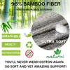 Men's Tank Tops 5-packs Bamboo Fiber Gym Clothing Men Undershirts Ultra Soft Performance Moisture-Wicking Crewneck Basic T Shirt White