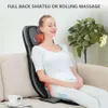 Snaillax Shiatsu Neck Back Massageur avec chaleur - Tampon de chaise de massage à roulement Shiatsu à dos de dos complet avec ajustement de hauteur Masseur arrière pour le cou et les épaules