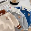 Kledingsets Babykleding Set Childrens Cartoon Polo shirt+broek 2-delige kledingset 2023 Lente/zomer Kindrens Warm Casual ClothingL2405L24045