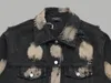 BLCG LENCIA Denim Jacket Mens and Womens Coat Casual Cotton Turn-down Collar Long Sleeve Denim Bomber Jackets for Man 12003