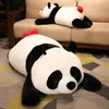 Dev 90cm Kawaii Yağlı Panda Ayı Kısa Peluş Peluş Hayvan Bebek Hayvanları Oyuncak Yastık Karikatür Güzel Dolls Kızlar Sevgili Hediyeleri 240507