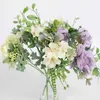 Decorative Flowers Wreaths 1 Bunch Peony Bouquet Fake Flowers Artificial Plants Bonsai Wedding Decoration Home Decor Holding Flowers Christmas Dining Table