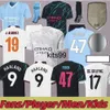 Soccer Jerseys Haaland 23 24 de Bruyne Phillips Mans Cities Grealish Ferran Mahrez Fode Bernardo Joao Cancelo Z Rodrigo Football Shirt Men Kid Kit Kit Kit