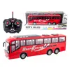 1/30 Rc Bus Electric Remote Control Car with Light Tour Bus School City Model 27Mhz Radio Controlled Machine Toys for Boys Kids 240508