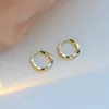 Boucles d'oreilles cerceaux mode simples torsadés pour les femmes 2024 tendance géométrique cercle rond des bijoux de bijoux